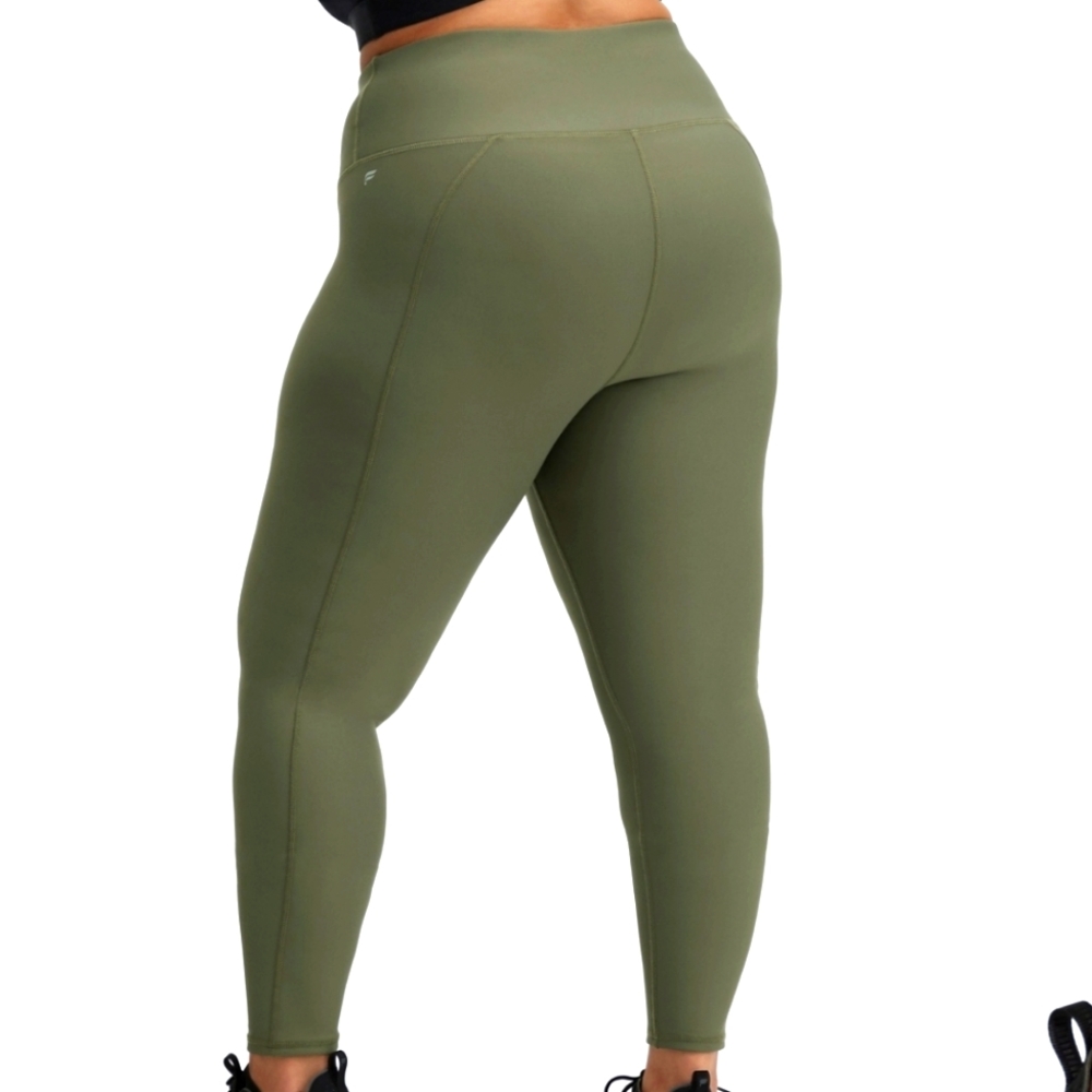 NWT Fabletics High-Waisted Cold Weather Legging - Slate Green - Plus 3x/20-22